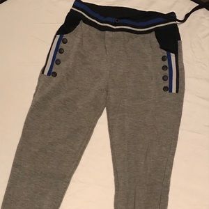 Thick Cotton, Accented Sweatpants.